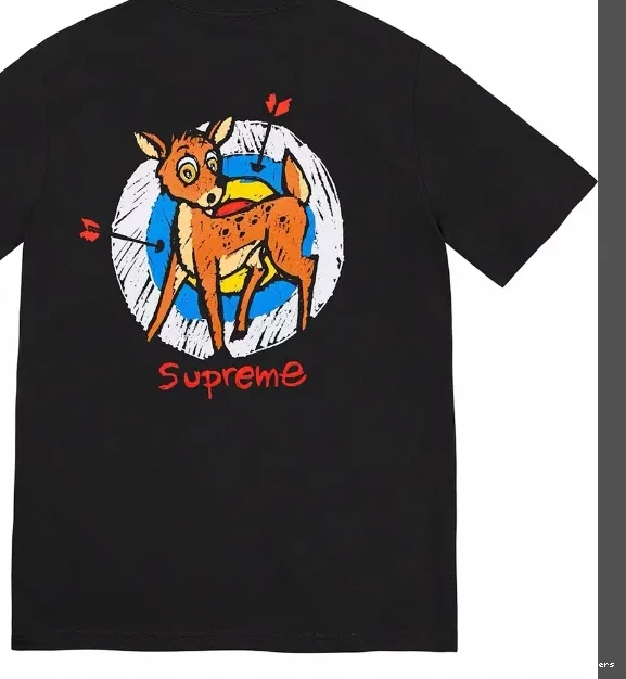 Printing L Black Logo Target S Deer XL M White and 22SS Tee Archery Spiral 0803